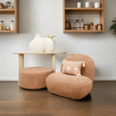 Maddie Casual Boucle Chair - Berry at online8 furniture store Auckland