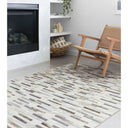 Maddox Large Rug Ivory/Grey at online8 furniture store Auckland