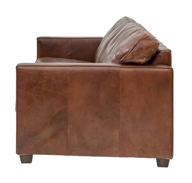 Madison Vintage Leather 2 Seater Sofa - Vintage Cigar at online8 furniture store Auckland