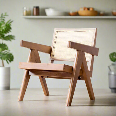 Madrid Rattan Lounge & Armchair – Walnut Stain at online8 furniture store Auckland