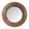 Madrid Wooden Mirror 90cm Round at online8 furniture store Auckland