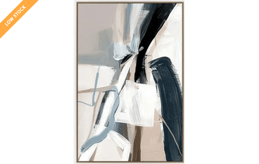 Maisey Framed Canvas - Natural at online8 furniture store Auckland