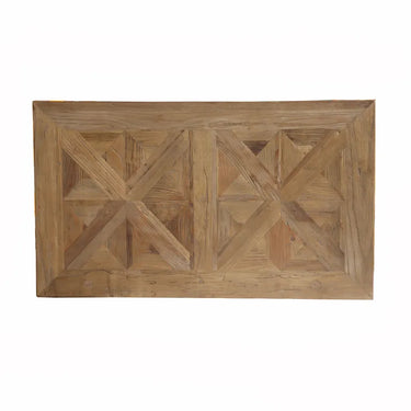 Maison Reclaimed Elm Parquet Top Coffee Table at online8 furniture store Auckland