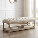 Maison Tufted Upholstered Bench at online8 furniture store Auckland