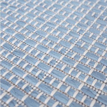 Makana Indoor/Outdoor Border Light Blue Rug at online8 furniture store Auckland