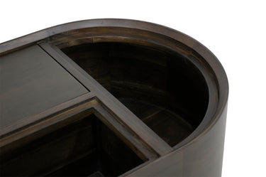 Malibu Curved Coffee Table with Storage at online8 furniture store Auckland