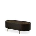 Malibu Curved Coffee Table with Storage at online8 furniture store Auckland