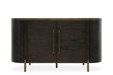 Malibu Curved Sideboard 4 Door at online8 furniture store Auckland