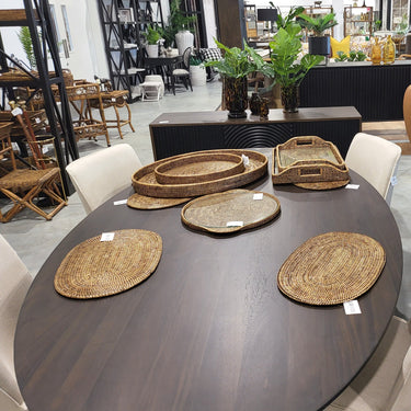 Malibu Dining Table Oval with Cone Base at online8 furniture store Auckland