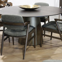 Malibu Round Dining Table with Cone Base at online8 furniture store Auckland