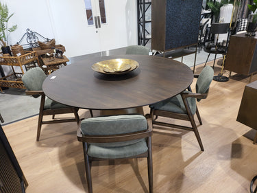 Malibu Round Dining Table with Cone Base at online8 furniture store Auckland