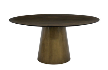 Malibu Round Dining Table with Cone Base at online8 furniture store Auckland