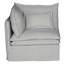 Malta Double Cushion Sectional Corner Left - Salt & Pepper at online8 furniture store Auckland