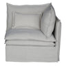 Malta Double Cushion Sectional Corner Right - Salt & Pepper at online8 furniture store Auckland