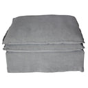 Malta Double Cushion Sectional Ottoman - Grey at online8 furniture store Auckland