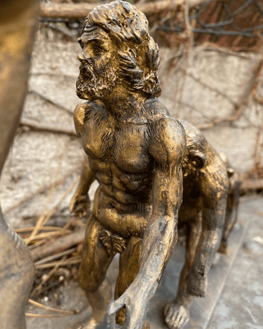 Man's Evolution Statue at online8 furniture store Auckland