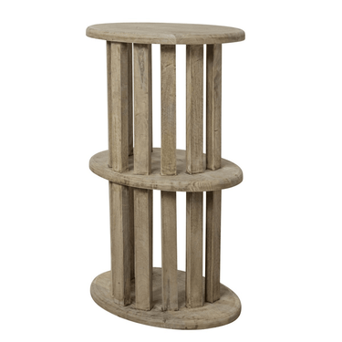 Mango Wood Side Table - Natural at Online8 Furniture Auckland NZ