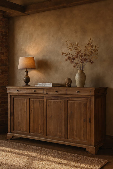 Manor Sideboard with Sliding Door - Old Elm at Online8 Furniture Auckland NZ