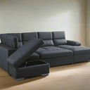Maple Lounge Suite Sofabed with Storage & Ottoman at online8 furniture store Auckland