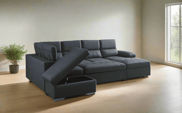 Maple Lounge Suite Sofabed with Storage & Ottoman at online8 furniture store Auckland
