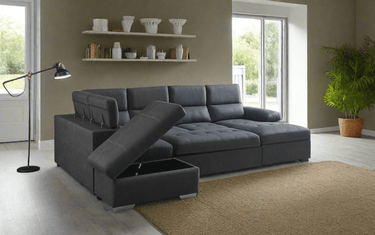 Maple Lounge Suite Sofabed with Storage & Ottoman at online8 furniture store Auckland