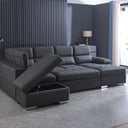 Maple Lounge Suite Sofabed with Storage & Ottoman at online8 furniture store Auckland