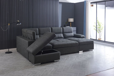 Maple Lounge Suite Sofabed with Storage & Ottoman at online8 furniture store Auckland