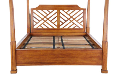 Marbella 4 Post Queen Bed at online8 furniture store Auckland