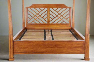 Marbella 4 Post Queen Bed at online8 furniture store Auckland