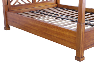 Marbella 4 Post Queen Bed at online8 furniture store Auckland