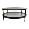 Marbella Round Coffee Table - Black at online8 furniture store Auckland