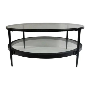 Marbella Round Coffee Table - Black at online8 furniture store Auckland