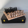 Marble Chess Set with Suitcase at online8 furniture store Auckland