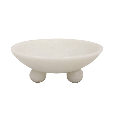 Marble Resin Foot Bowl at online8 furniture store Auckland