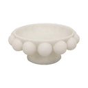 Marble Resin Plinth Bowl -  White at online8 furniture store Auckland