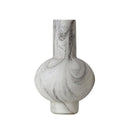 Marbled Glass Vase - Wide at online8 furniture store Auckland