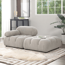 Marcel Corduroy 2 Seater Modular Sofa - Grey at online8 furniture store Auckland
