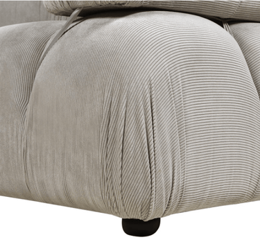 Marcel Corduroy 2 Seater Modular Sofa - Grey at online8 furniture store Auckland