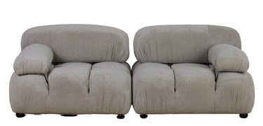Marcel Corduroy 2 Seater Modular Sofa - Grey at online8 furniture store Auckland