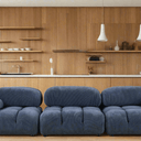 Marcel Corduroy Modular Sofa - Blue at online8 furniture store Auckland