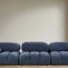 Marcel Corduroy Modular Sofa - Blue at online8 furniture store Auckland