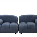 Marcel Corduroy Modular Sofa - Blue at online8 furniture store Auckland
