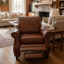 Marlowe Recliner Armchair – Cognac at Online8 Furniture Auckland NZ