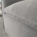 Marsala Slip Cover Sofa with Reversible Chaise - Gray at online8 furniture store Auckland