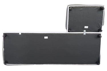 Marsala Slip Cover Sofa with Reversible Chaise  - Salt & Pepper at online8 furniture store Auckland