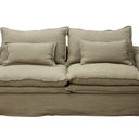 Marseille 2 Seater Slip Cover Sofa - Oatmeal at online8 furniture store Auckland