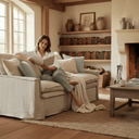 Marseille 2 Seater Slip Cover Sofa - Oatmeal at Online8 Furniture Auckland NZ