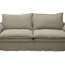 Marseille 3 Seater Slip Cover Sofa - Oatmeal at online8 furniture store Auckland