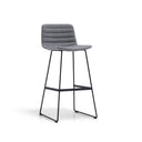 Maven Upholstered High Back Bar Stool at online8 furniture store Auckland