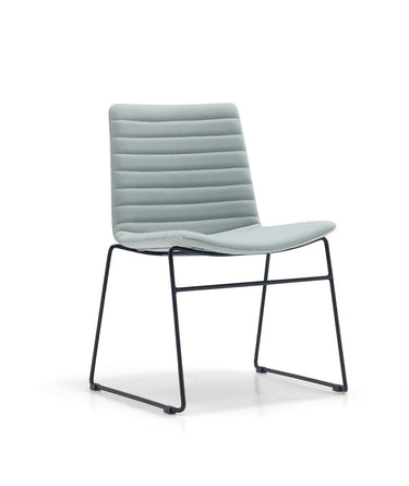 Maven Upholstered Sled Chair at online8 furniture store Auckland